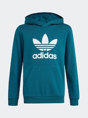 adidas Green Kids Originals Trefoil Hoodie - Image 6 of 6