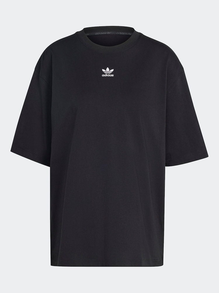adidas Originals Black Boyfirend 100% Cotton Essential T-Shirt - Image 7 of 7