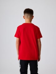 adidas orignal Red Kids Trefoil 100% Cotton T-Shirt - Image 3 of 6