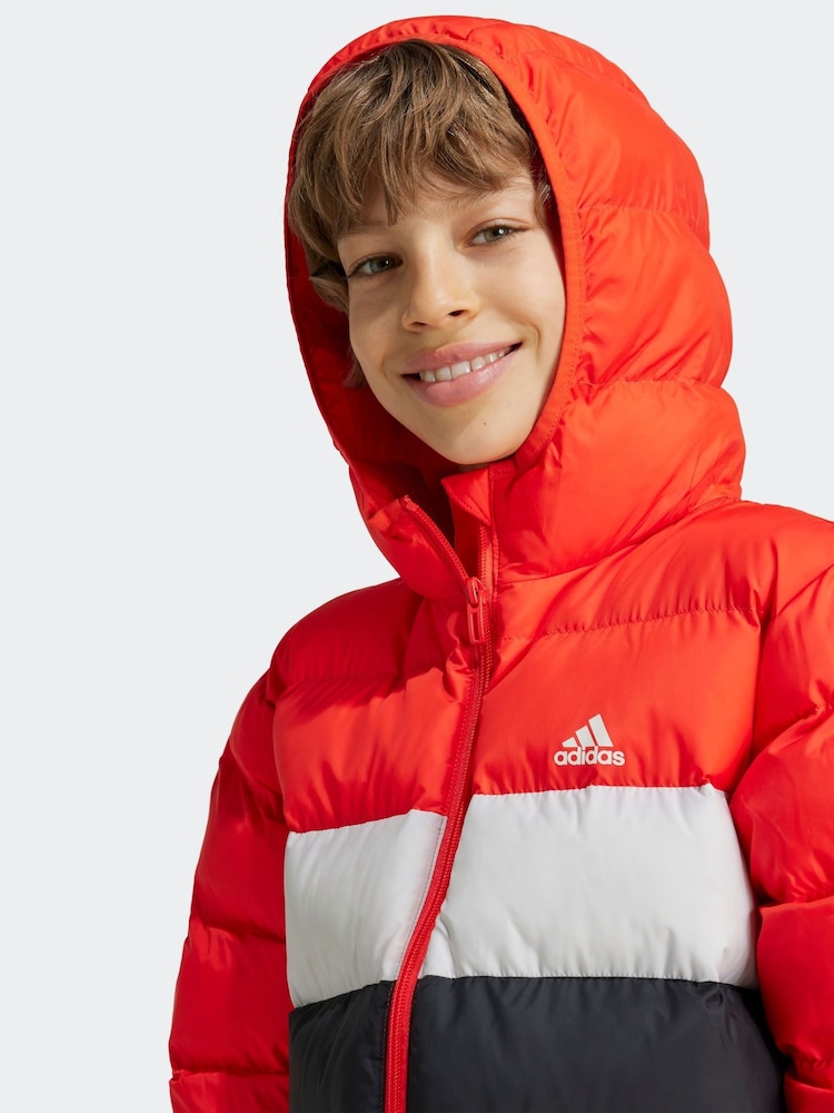 Adidas Red Junior Padded Jacket - Image 2 of 5