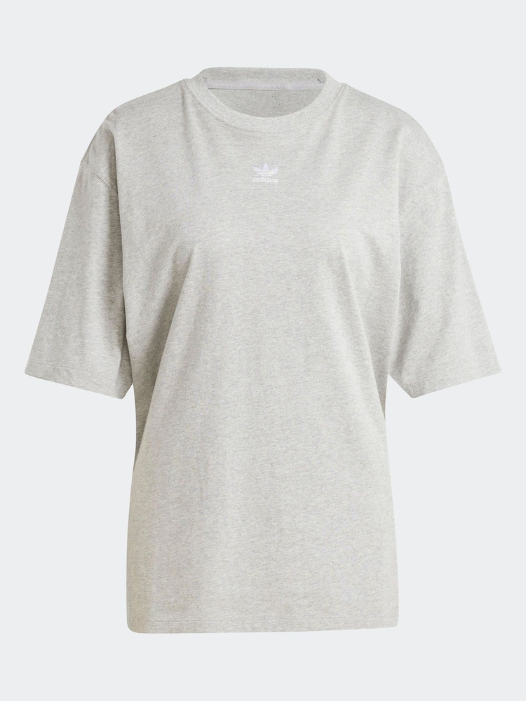 adidas Originals Grey Boyfirend 100% Cotton Essential T-Shirt - Image 7 of 7