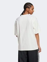 adidas Originals Off White Boyfriend 100% Cotton Essential T-Shirt - Image 2 of 7