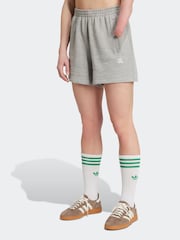 adidas Originals Grey 100% Cotton Essentials Shorts - Image 1 of 6