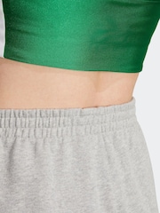 adidas Originals Grey 100% Cotton Essentials Shorts - Image 3 of 6