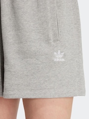 adidas Originals Grey 100% Cotton Essentials Shorts - Image 4 of 6