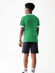 adidas originals Green Kids Originals 3-Stripes 100% Cotton T-Shirt - Image 2 of 6