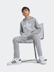 adidas originals Grey Trefoil Hoodie - Image 1 of 4