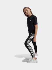adidas Black Kids Adicolor Leggings - Image 3 of 6