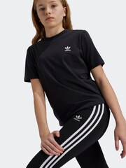 adidas Black Kids Adicolor Leggings - Image 4 of 6