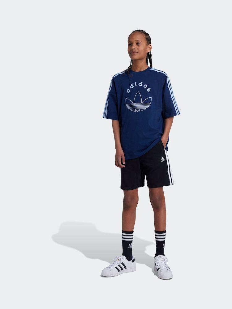 adidas Black Kids Adicolor Shorts - Image 1 of 6