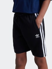 adidas Black Kids Adicolor Shorts - Image 3 of 6
