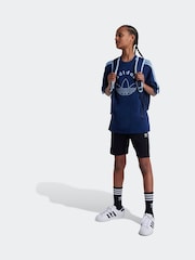 adidas Black Kids Adicolor Shorts - Image 4 of 6