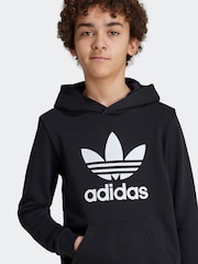 adidas originals Black Trefoil Hoodie - Image 3 of 4