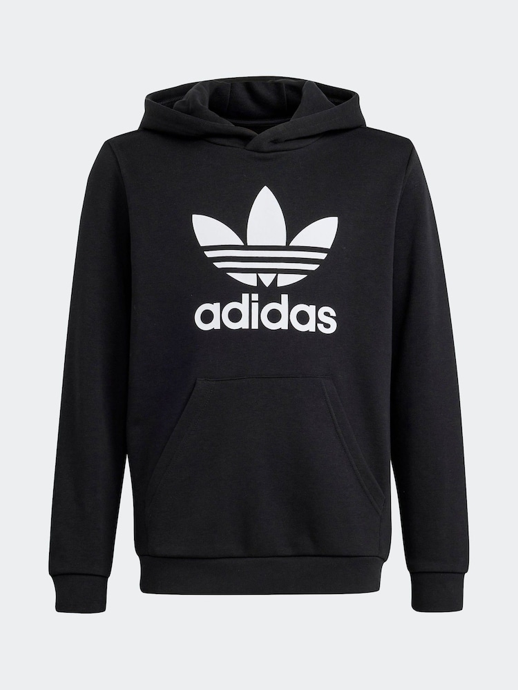 adidas originals Black Trefoil Hoodie - Image 4 of 4