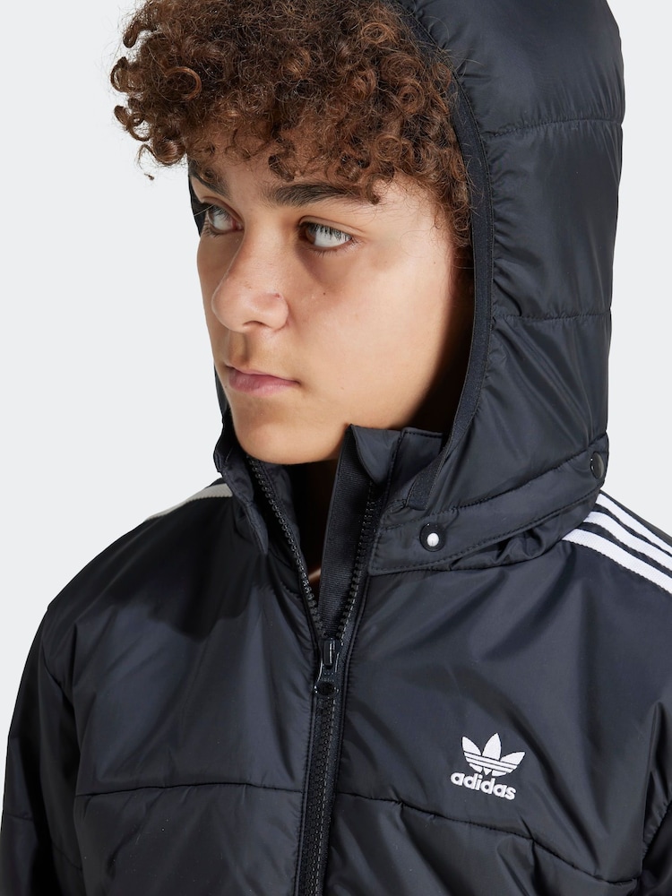 adidas Black Adicolor Jacket Kids - Image 4 of 4 adidas Black Adicolor Jacket Kids - Image 4 of 4