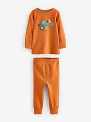 zelena/oranžna Transport - 3 Pack mehek in prijeten na dotik Pižame (9mths-8yrs) - Slika 8 iz 15