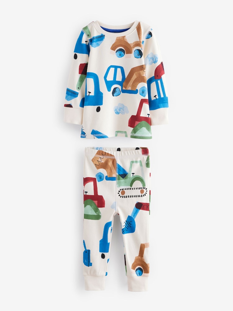 Vert/Orange Transport - Pyjama Snuggle en paquet de 3 (9mois-8ans) - Image 9 of 15