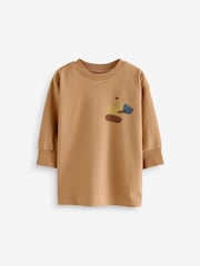 Rose/rouille/Cream Transport - Lot de 3 pyjamas oversize (9mois à10ans) - Image 9 de 16