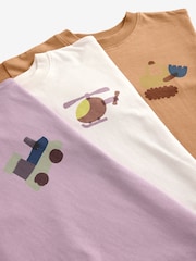 Rose/rouille/Cream Transport - Lot de 3 pyjamas oversize (9mois à10ans) - Image 15 de 16