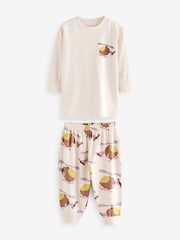 Rose/rouille/Cream Transport - Lot de 3 pyjamas oversize (9mois à10ans) - Image 7 de 16