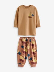 Rose/rouille/Cream Transport - Lot de 3 pyjamas oversize (9mois à10ans) - Image 8 de 16