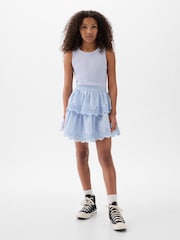 Gap Blue Crinkle Gauze Dress (4-13yrs) - Image 1 of 3