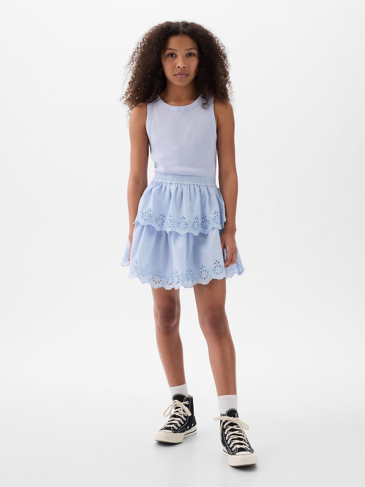 Gap Blue Crinkle Gauze Dress (4-13yrs) - Image 1 of 3