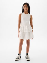 Gap White Crinkle Gauze Dress (4-13yrs) - Image 1 of 3