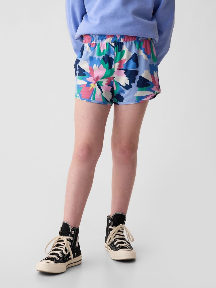 Gap Blue Lined Running Shorts (4-13yrs) - Image 1 of 4 Gap Blue Lined Running Shorts (4-13yrs) - Image 1 of 4