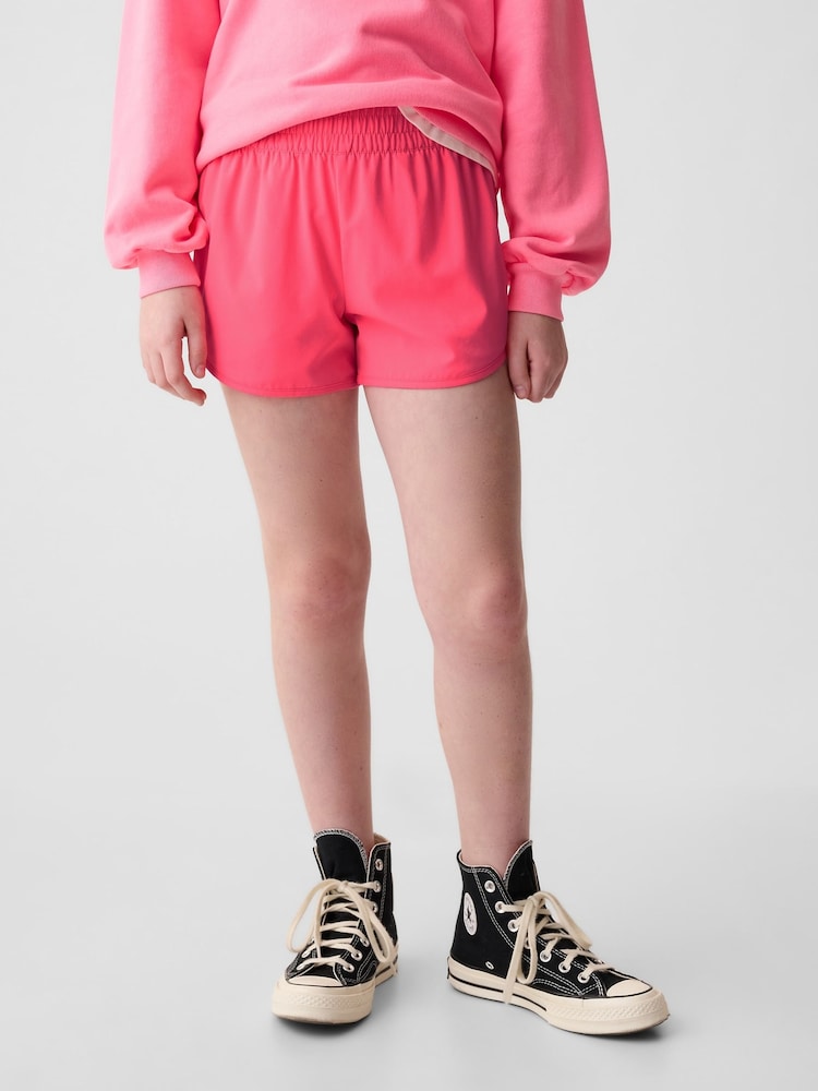 Gap Pink Lined Running Shorts (4-13yrs) - Image 1 of 6 Gap Pink Lined Running Shorts (4-13yrs) - Image 1 of 6