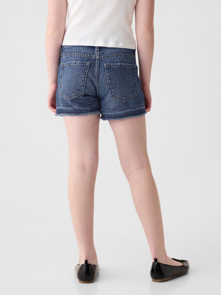 Gap Blue Low Rise Stride Shorts (6-13yrs) - Image 2 of 4 Gap Blue Low Rise Stride Shorts (6-13yrs) - Image 2 of 4