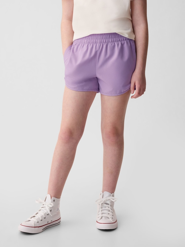 Gap Purple Lined Running Shorts (4-13yrs) - Image 1 of 4 Gap Purple Lined Running Shorts (4-13yrs) - Image 1 of 4