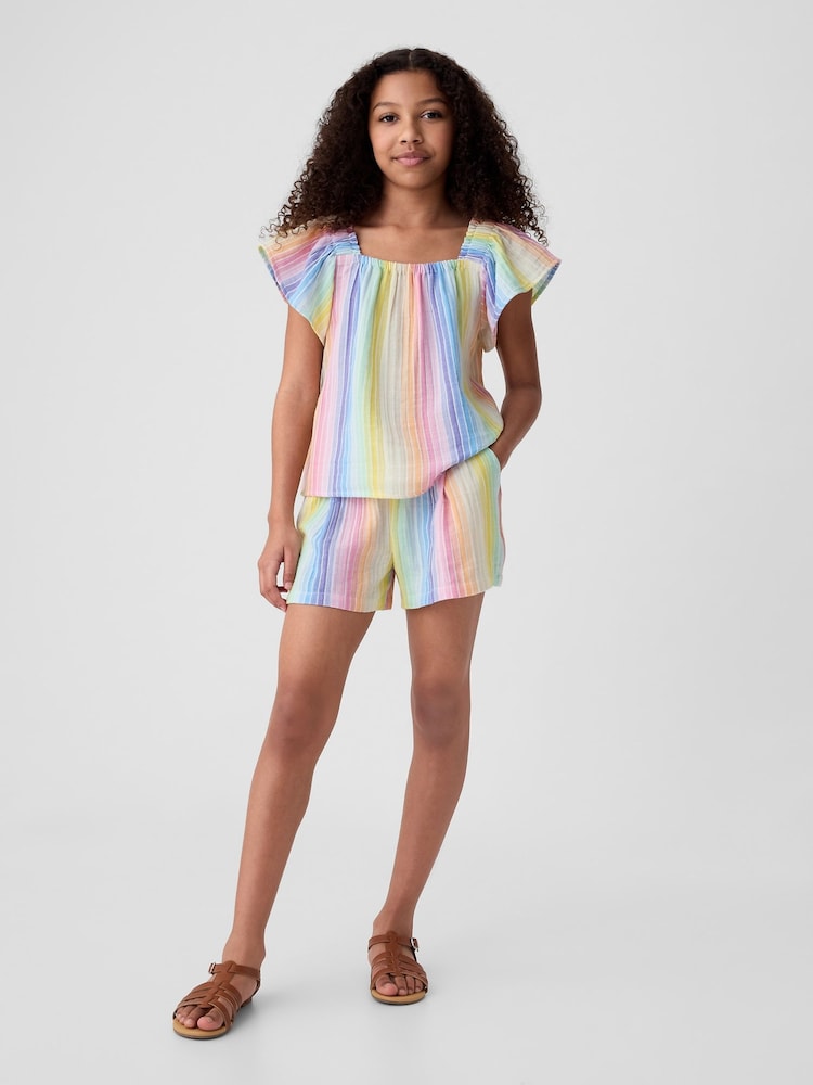 Mehrfarbig gestreift - Gap Shorts-Set aus Crinkle-Baumwolle (4–13 Jahre) - Bild 1 von 2 Mehrfarbig gestreift - Gap Shorts-Set aus Crinkle-Baumwolle (4–13 Jahre) - Bild 1 von 2