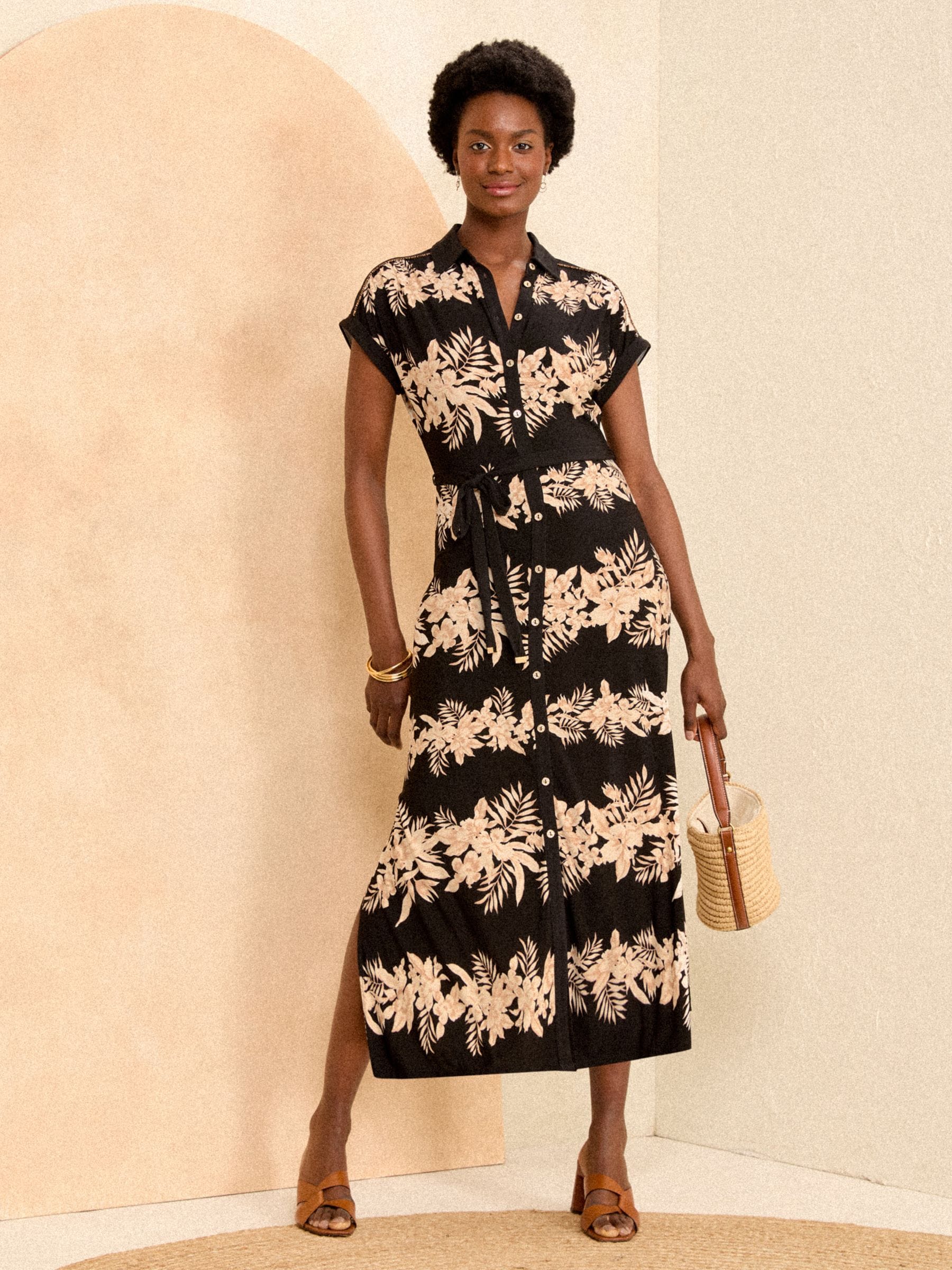 Button through dress midi outlet