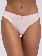 Boux Avenue Pink Freya Cheeky Brazilian Knickers 3 Pack - Image 4 of 6
