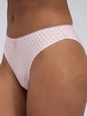 Boux Avenue Pink Freya Cheeky Brazilian Knickers 3 Pack - Image 5 of 6