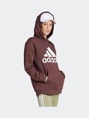 adidas Brown Big Logo Overhead Hoodie - Image 4 of 8