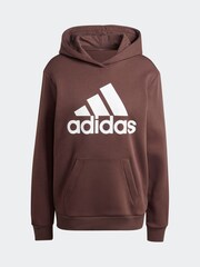 adidas Brown Big Logo Overhead Hoodie - Image 7 of 8