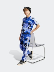 adidas Blue 100% Cotton Camo T-Shirt - Image 1 of 4