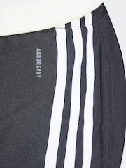 adidas Black 3 Stripe High Rise Shorts - Image 5 of 6
