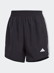 adidas Black 3 Stripe High Rise Shorts - Image 6 of 6