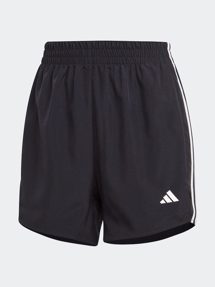 adidas Black 3 Stripe High Rise Shorts - Image 6 of 6