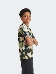 adidas Green 100% Cotton Camo T-Shirt - Image 2 of 6