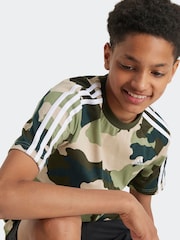 adidas Green 100% Cotton Camo T-Shirt - Image 4 of 6