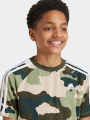 adidas Green 100% Cotton Camo T-Shirt - Image 5 of 6