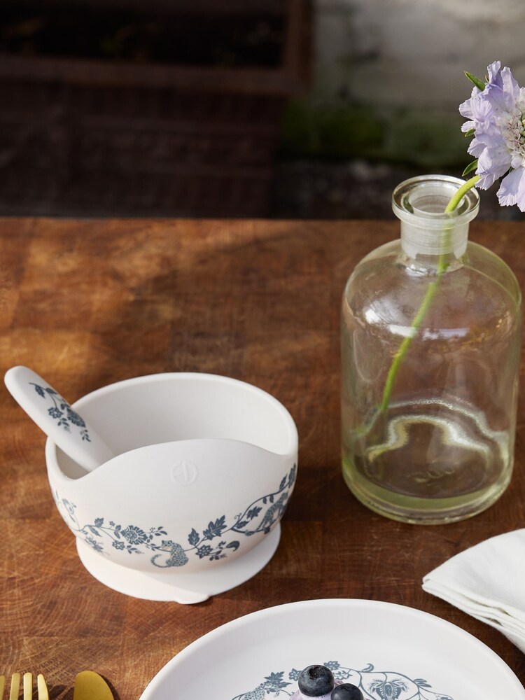 Elodie Details Garden Leo Toile Silicone Bowl Set for Children - Image 1 of 3 Elodie Details Garden Leo Toile Silicone Bowl Set for Children - Image 1 of 3