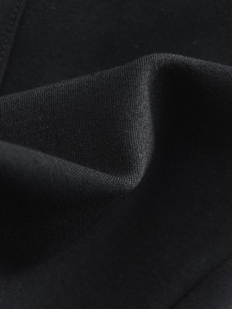 Black Ponte Waistband Detail Leggings - Image 7 of 7