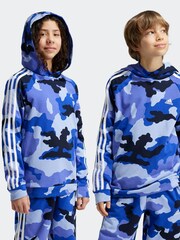adidas Blue Camo Hoodie - Image 2 of 6