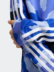 adidas Blue Camo Hoodie - Image 5 of 6