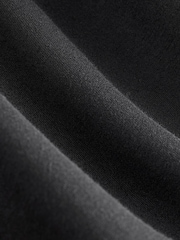 Black Slinky Soft Touch Wide Leg Smart Track Trousers - Image 7 of 7